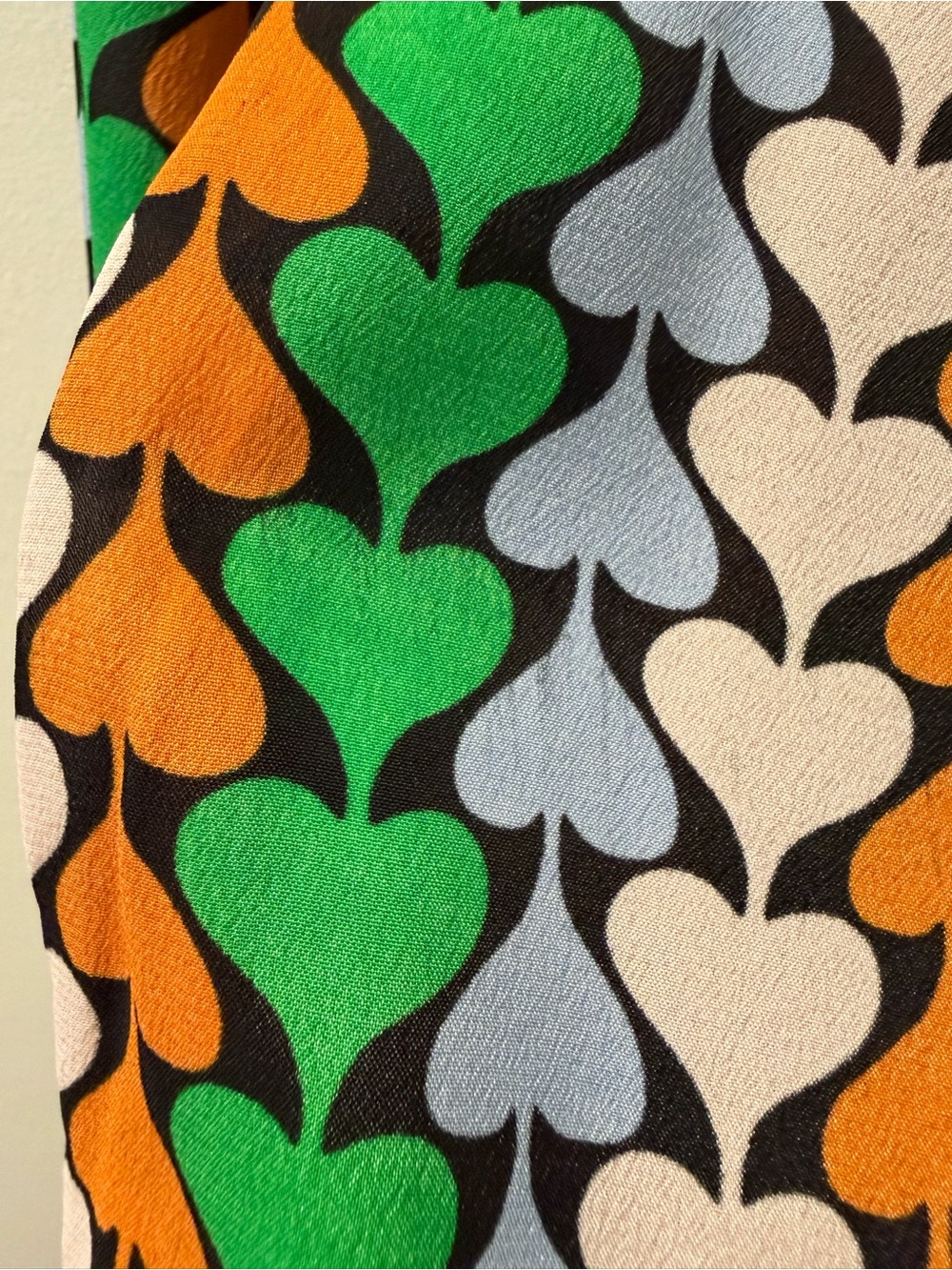 Diane von Furstenberg Washington Blouse in Heart Trail | Silk Blend Button Front - Picture 8 of 9